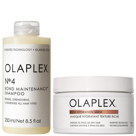 Olaplex Bond Maintenance Shampoo and Rich Hydration Mask Bundle