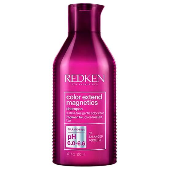 Redken Color Extend Magnetics shampoo bottle on a white background