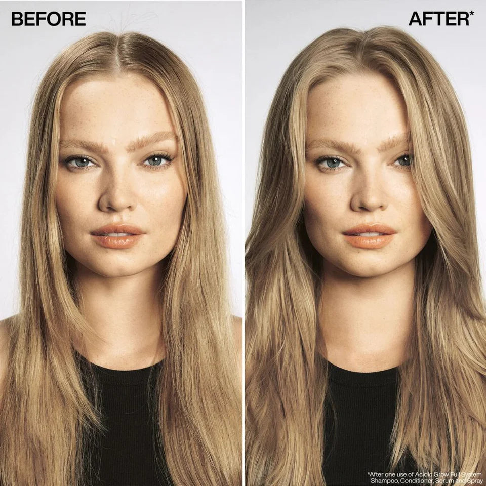 Redken Acidic Grow Full Density and Strength before and after