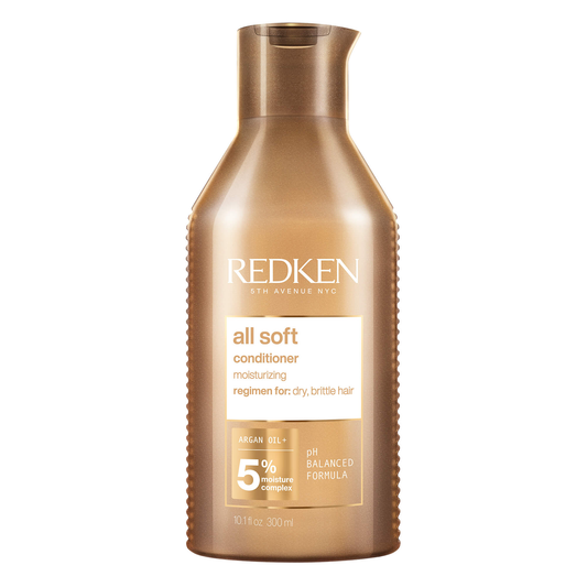 Redken All Soft conditioner gold flip top bottle retail size