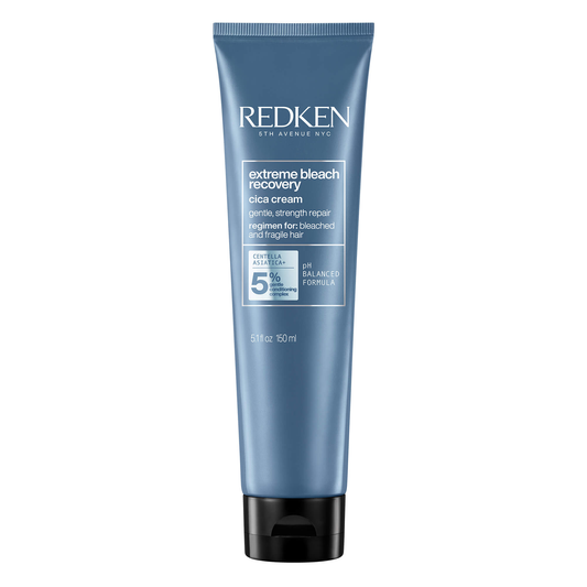 Redken extreme bleach recovery cica cream tube on a white background