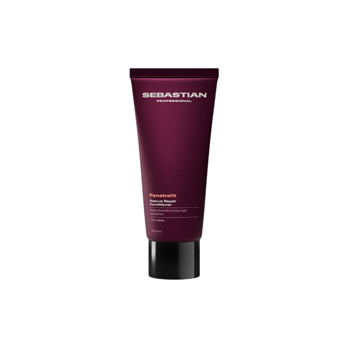 Sebastian Professional Penetratin Hair Smoother in a dark plum purple squeeze tube with a black cap, centered on a plain white background.