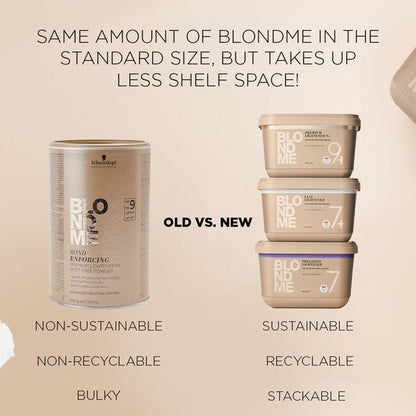 Schwarzkopf Blonde Me 9+ Lightener Old vs New