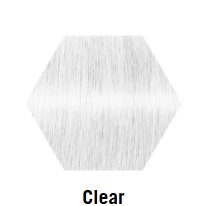 Hexagonal tile with a BlondMe toner clear color swatch