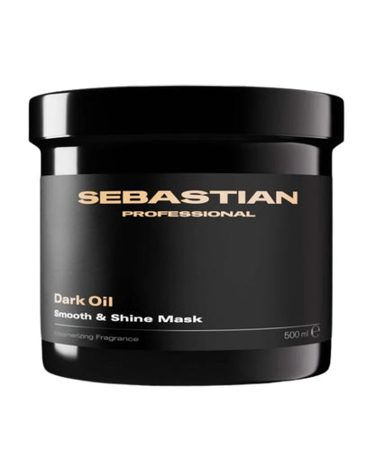 Sebastian Professional Dark Oil Smooth & Shine Mask 500ml jar on a white background