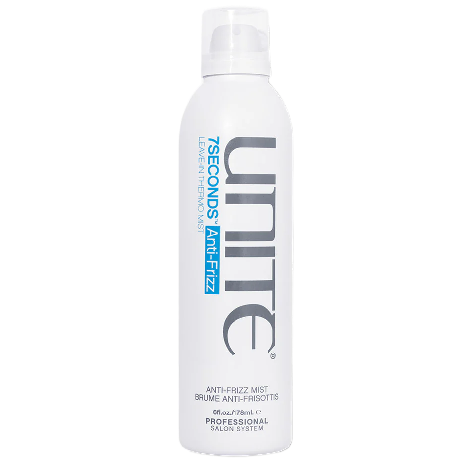 Unite Anti-Frizz Mist bottle on a white background