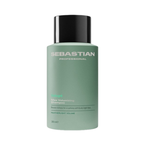 Sebastian volupt shampoo 280ml bottle on a white background