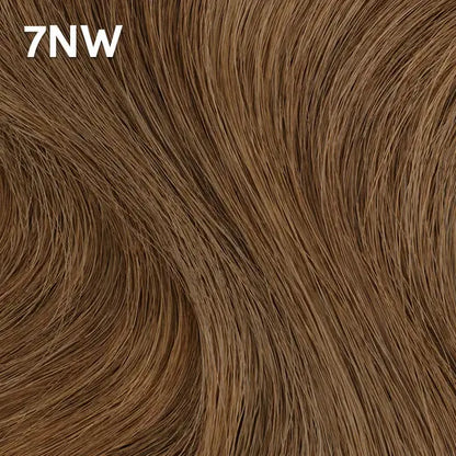 Wella Color Charm close-up of brown hair with '7NW' color code
