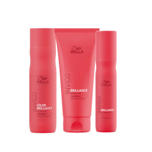 Wella Invigo hair care products on a white background