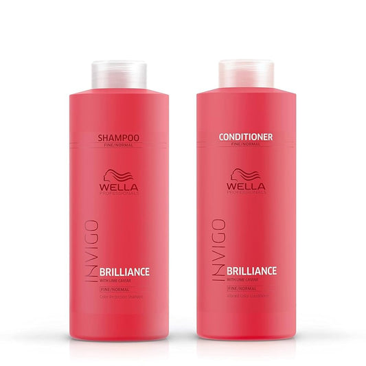 Wella Invigo Brilliance Fine / Normal shampoo and conditioner litres