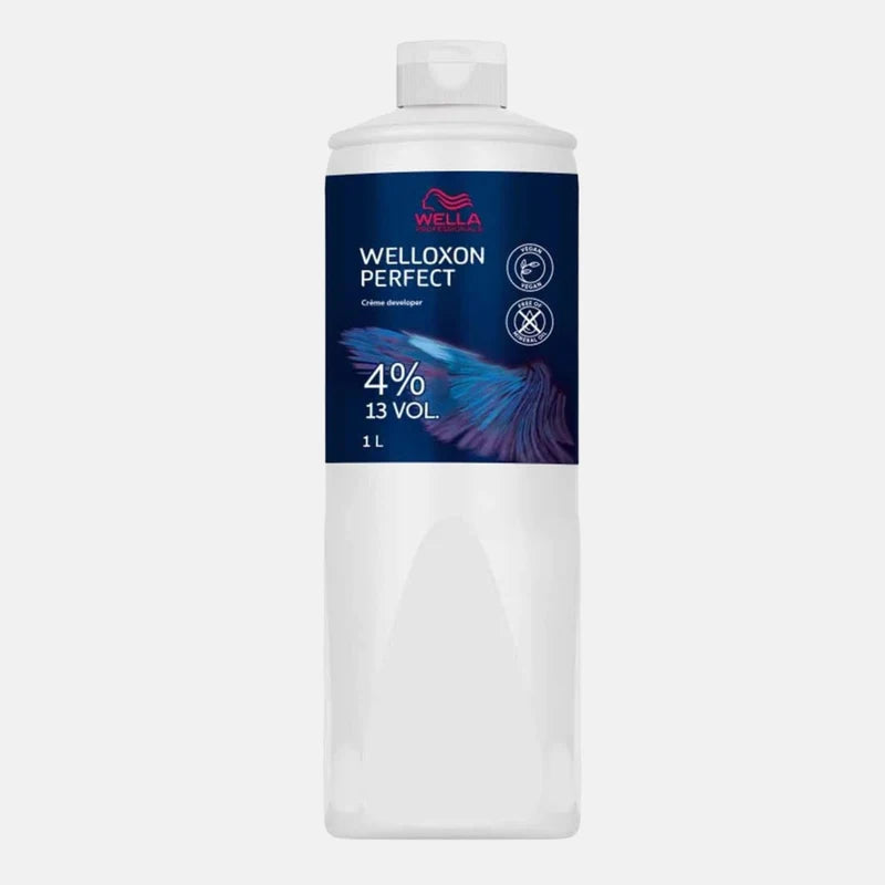 Wella Welloxon Perfect hair color bottle on a white background