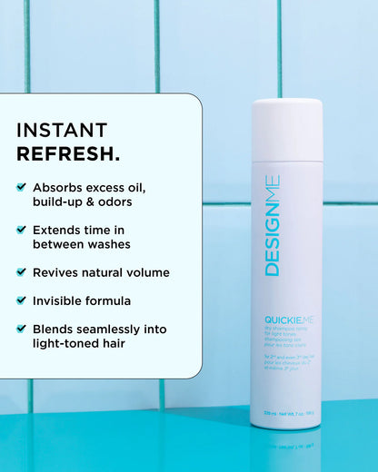 DesignMe Quickie.Me Dry Shampoo for Dark Tones 339ml 7oz