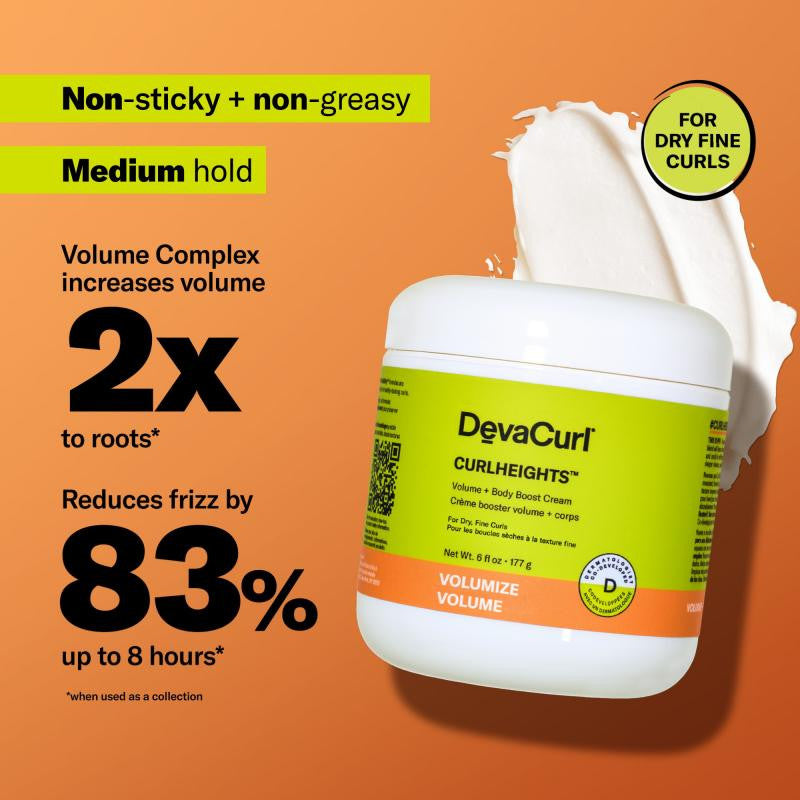 DevaCurl Curl Heights Cream Volume + Body Boost Cream 6oz/ 177g
