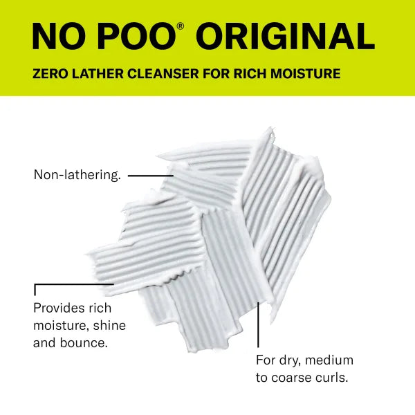 DevaCurl No-Poo Original | Zero Lather Cleanser for Medium to Coarse Curls
