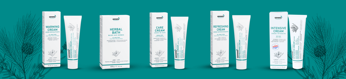 Gehwol Fusskraft New Packaging foot cream Collection 