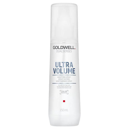 Goldwell Ultra Volume hair spray bottle on a white background