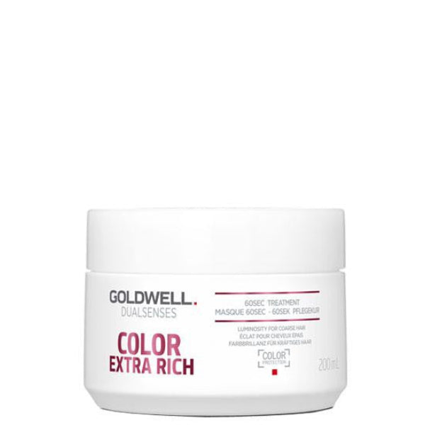 Goldwell Color Extra Rich hair treatment jar on a white background