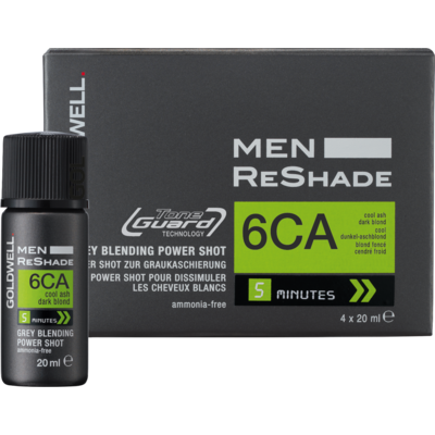 Goldwell Men Reshade 5 minute grey reduction 6CA 4 x Shots 20 ml