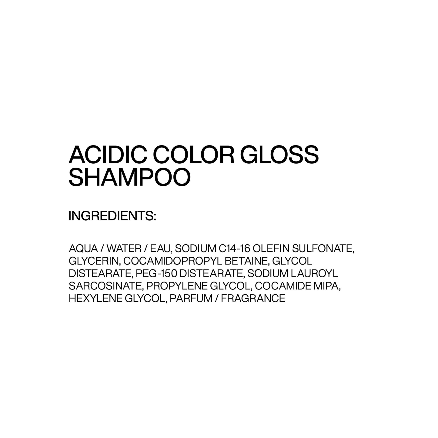 REDKEN Acidic Color Gloss Sulfate-Free Shampoo 10.1 OZ / 300ML