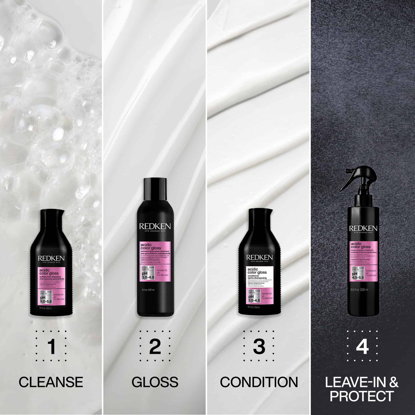 REDKEN Acidic Color Gloss Sulfate-Free Shampoo 10.1 OZ / 300ML