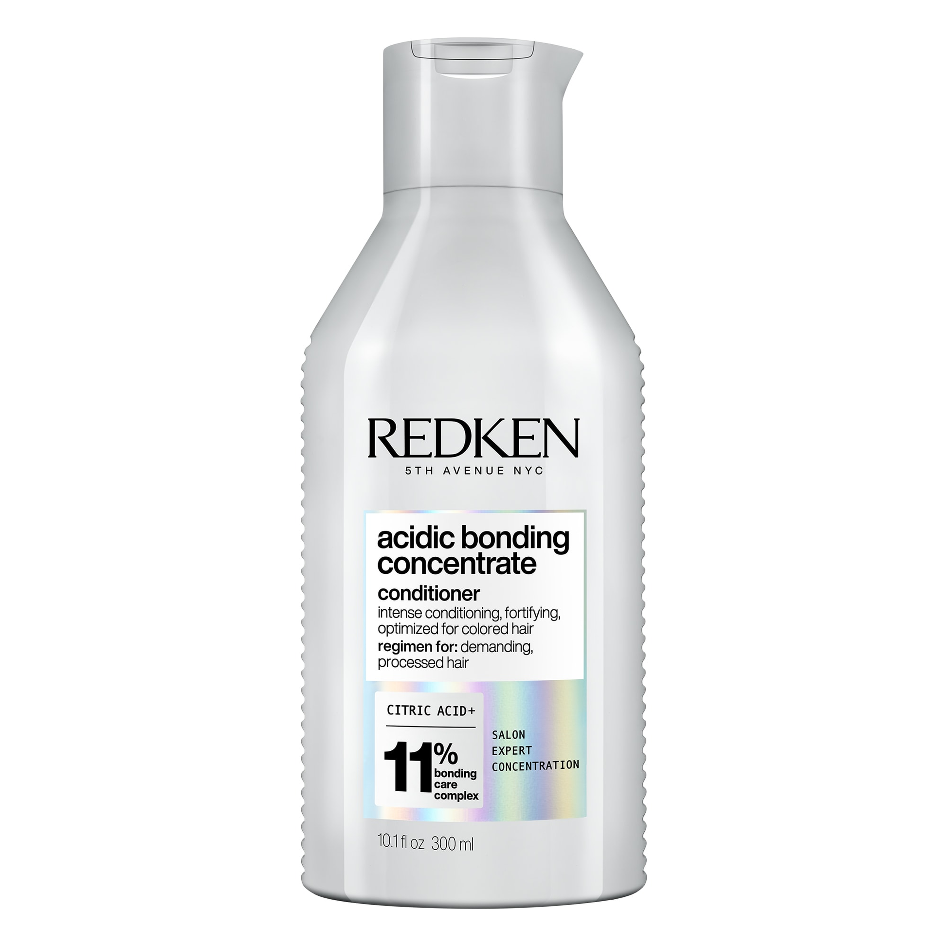 Redken acidic bonding concentrate conditioner bottle on a white background