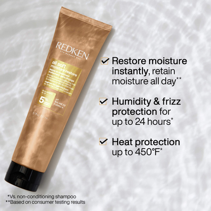 Redken All Soft Moisture Restore Leave-in Treatment 5.1oz/ 150ml