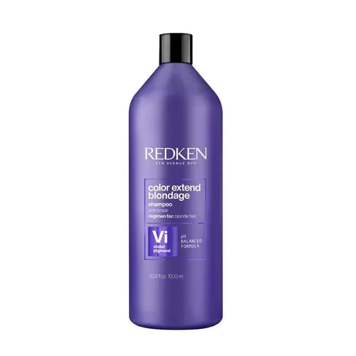 Redken Color Extend Blondage shampoo bottle on a white background
