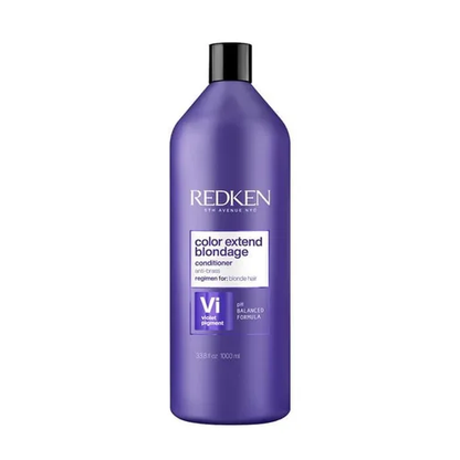Redken Color Extend Blondage conditioner bottle on a white background