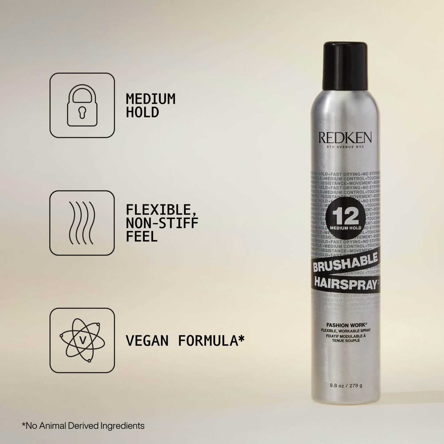 Redken Brushable 12 Hairspray Flexible Working Spray