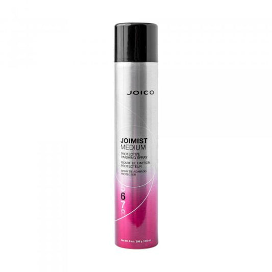 Joico hair spray bottle on a white background