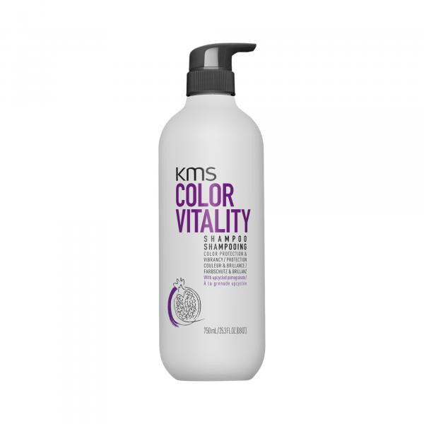 KMS Color Vitality shampoo bottle on a white background