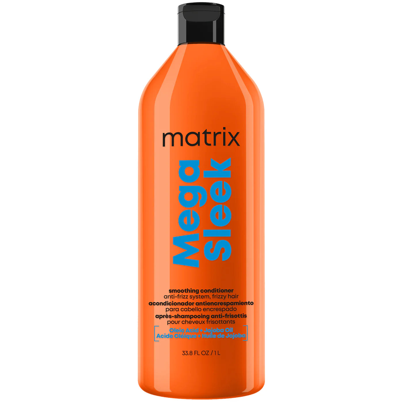 A 35.8 fl oz bottle of Matrix Mega Sleek Smoothing Conditioner.