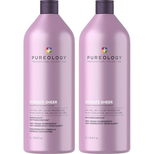 Pureology Hydrate Sheer Shampoo & Conditioner Litre Duo