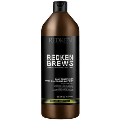 Redken Brews Daily Conditioner bottle on a white background