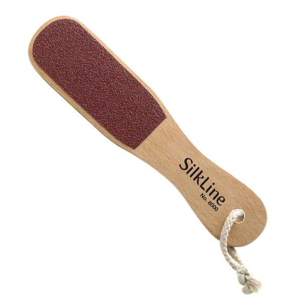 Silkline foot file with brown medium and coarse grain for pedicure