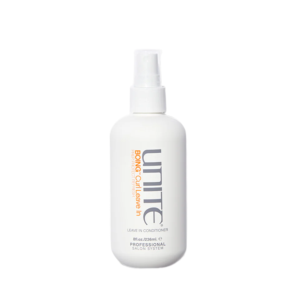 Unite hair care product bottle on a white background