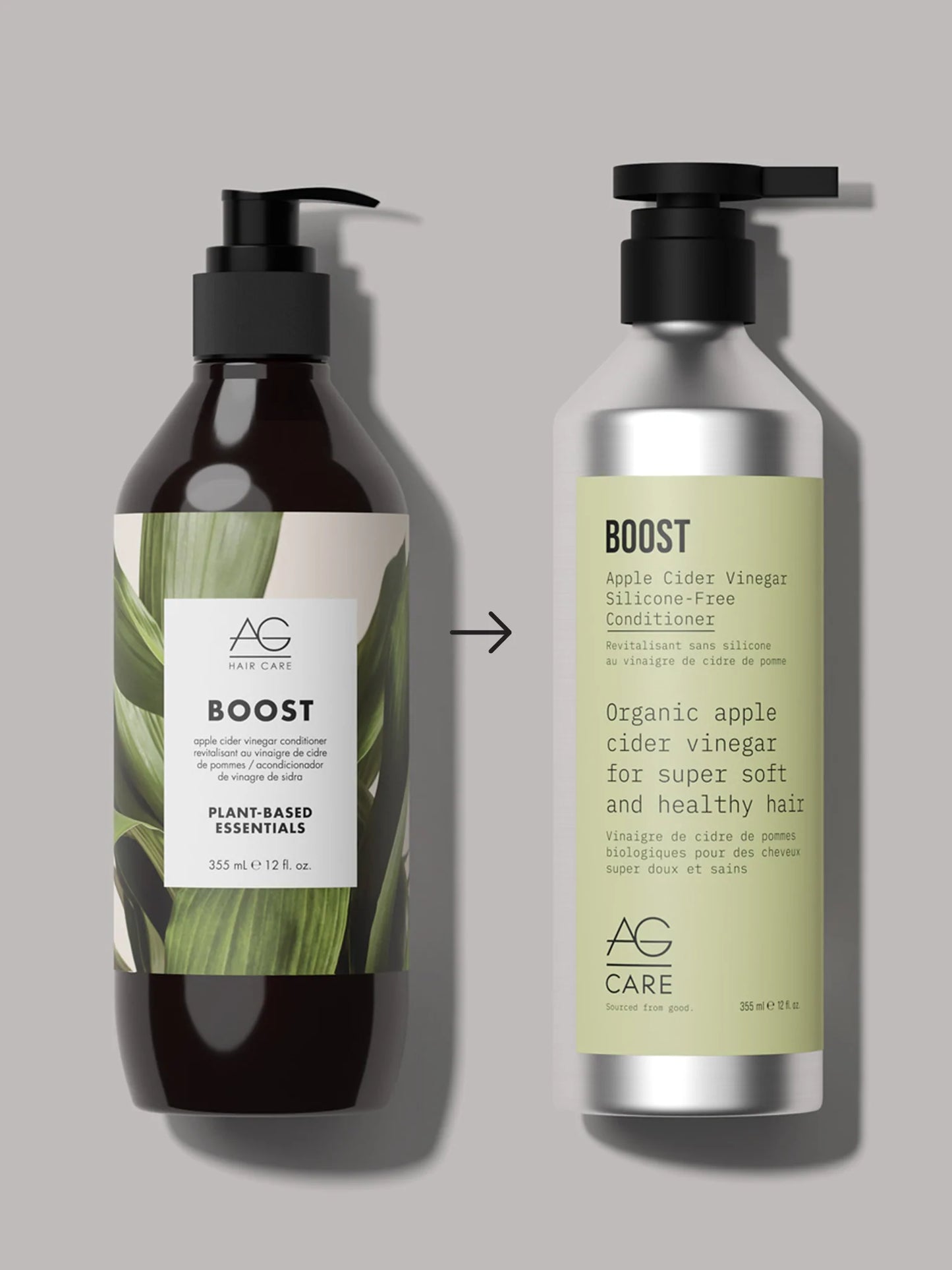 AG Boost Conditioner Old & New Packaging