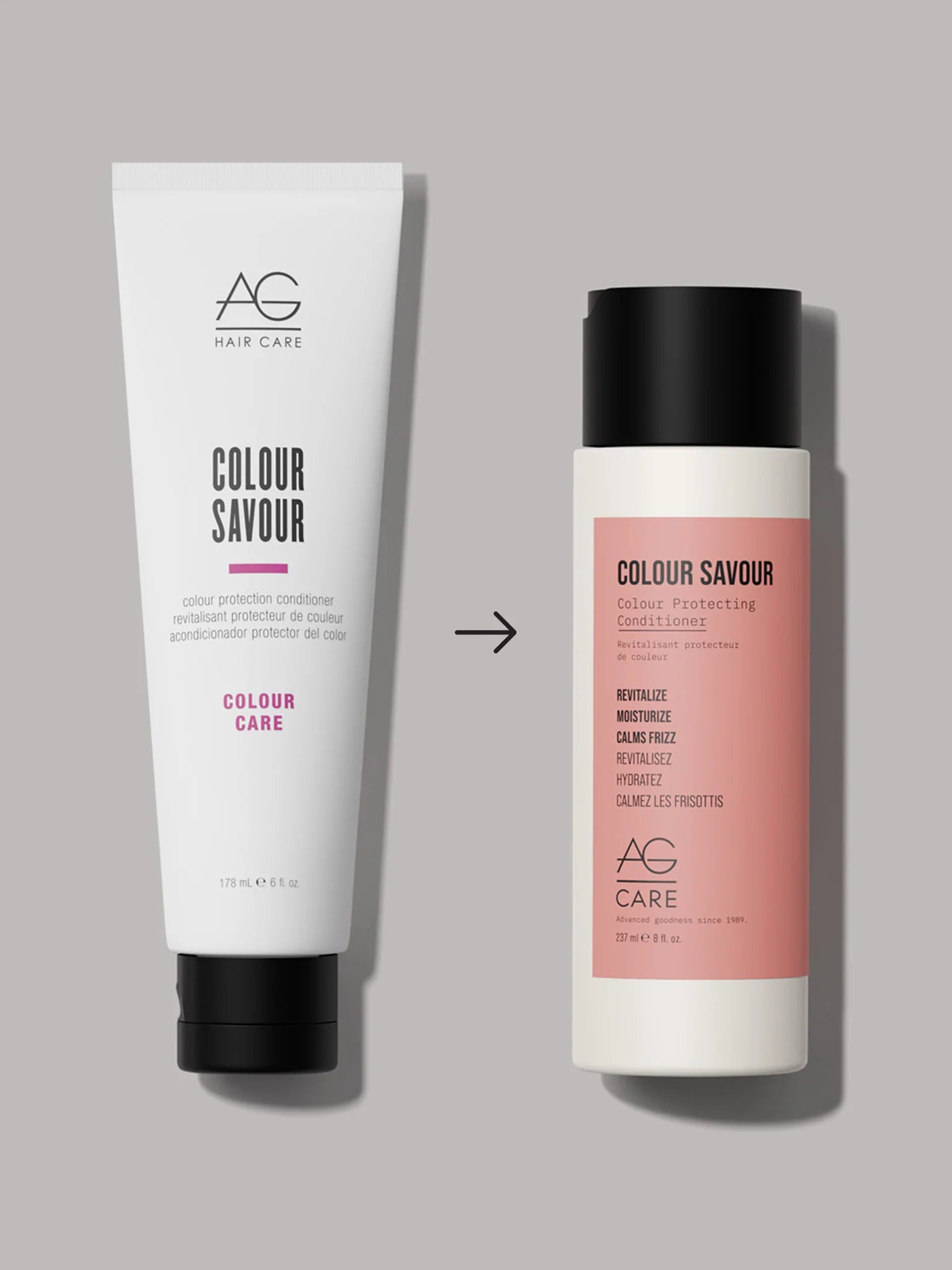 AG Colour Savour Conditioner Old New Packaging