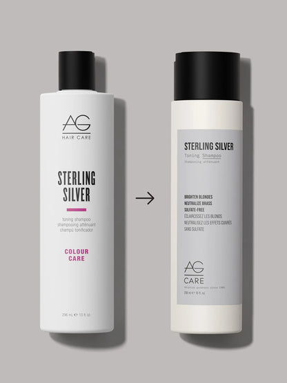 AG Sterling Silver Toning Shampoo Old New