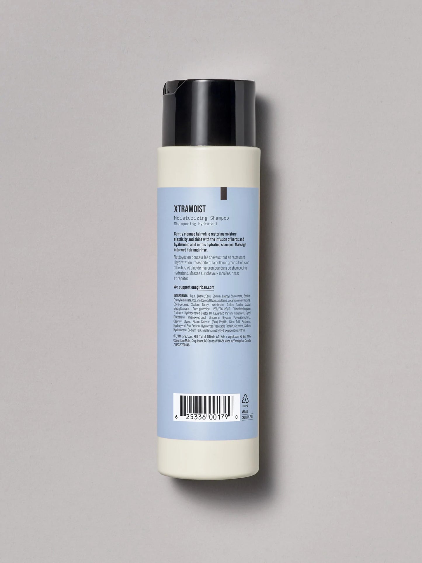 AG Xtramoist Moisturizing Shampoo Ingredients 237ml