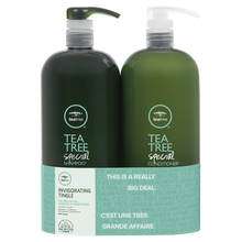 Load image into Gallery viewer, Paul Mitchell Tea Tree Special Shampoo &amp; Conditioner 1L
