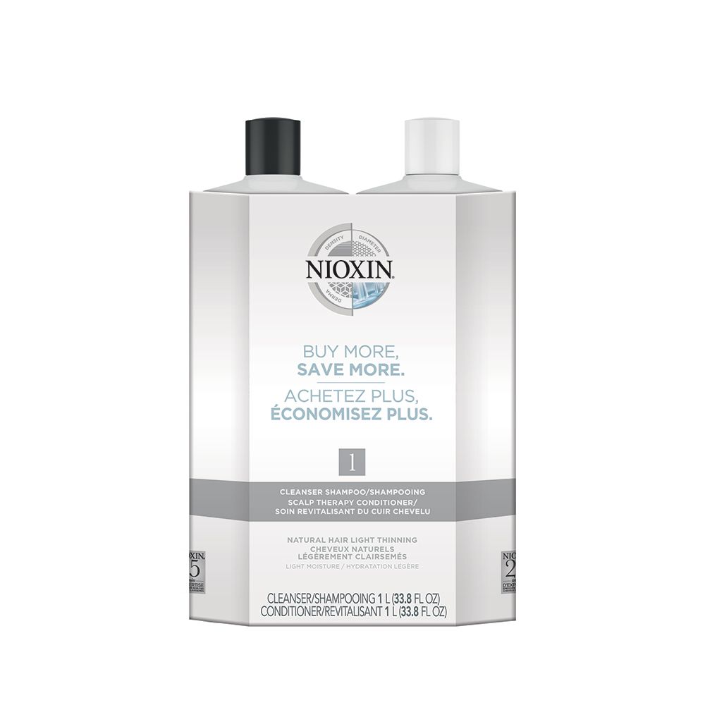 Nioxin System 1 Litre Duo - Cleanser & Scalp Therapy