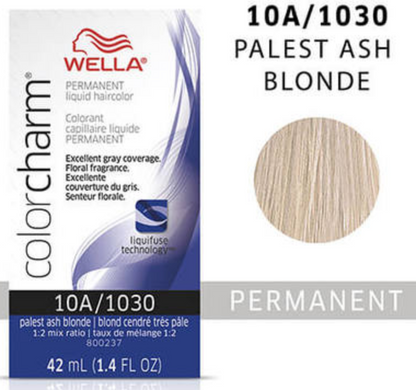 Wella (Liquid) Colour Charm - 10A / 1030 Palest Ash Blonde 42ml 1.4oz