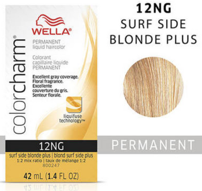 Wella (Liquid) Color Charm - (NG) GOLD 12NG Surf Side Blonde Plus 42ml / 1.4oz