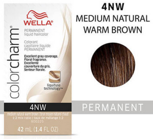 Wella (Liquid) Colour Charm - (NW) NATURAL 4NW Medium Natural Warm Brown 42ml / 1.4oz