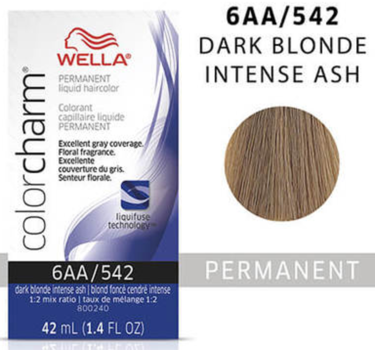 Wella (Liquid) Colour Charm - 6AA / 542 Dark Blonde Intense Ash 42ml 1.4oz