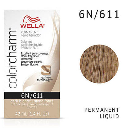 Wella (Liquid) Color Charm - (N) Natural 6N/611, 42ml 1.4oz
