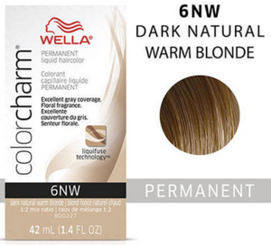 Wella (Liquid) Colour Charm - (NW) NATURAL 6NW Dark Natural Warm Blonde 42ml / 1.4oz
