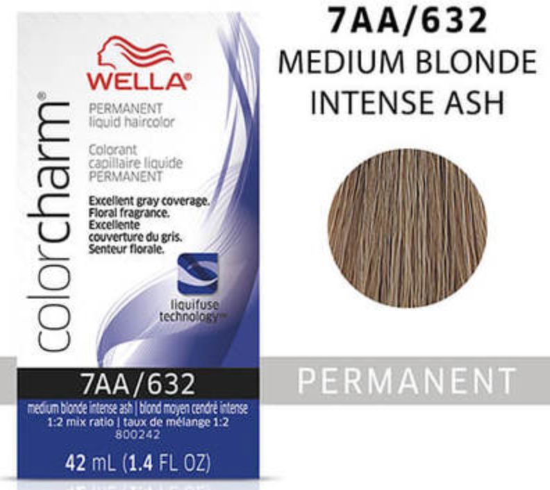 Wella (Liquid) Colour Charm - 7AA / 632 Medium Blonde Intense Ash 42ml 1.4oz