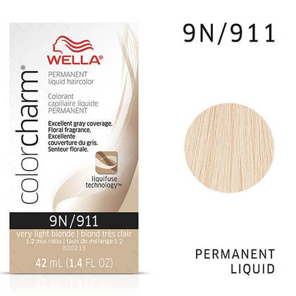 Wella (Liquid) Color Charm - (N) Natural 9N/911, 42ml 1.4oz